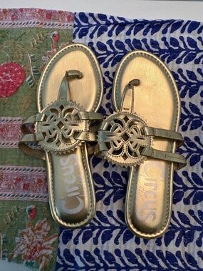 Sam Edelman Circus Gold Flip Flop 6.5